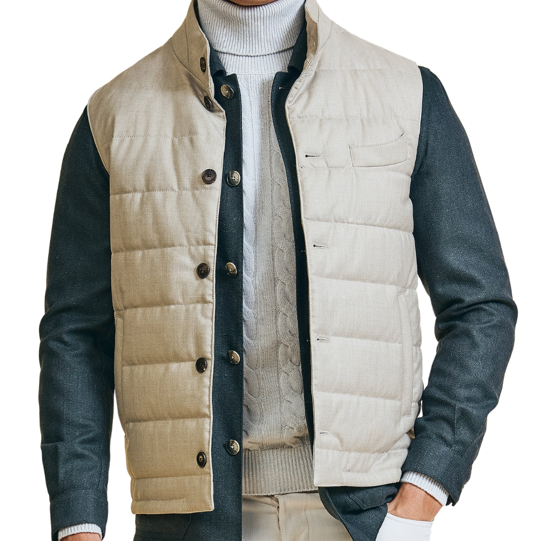 Weste gesteppt dunkelblau