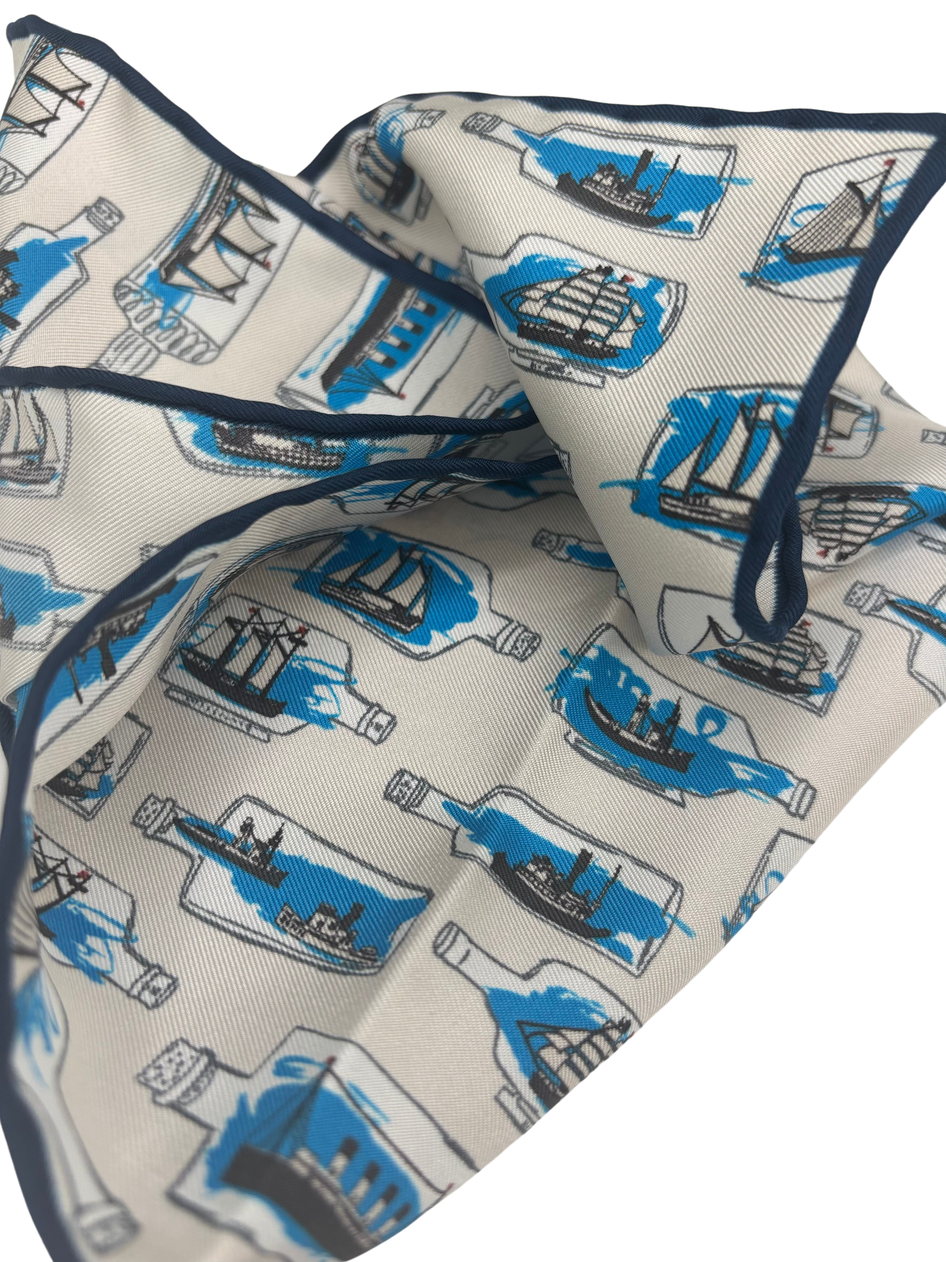 Einstecktuch Flaschenpost