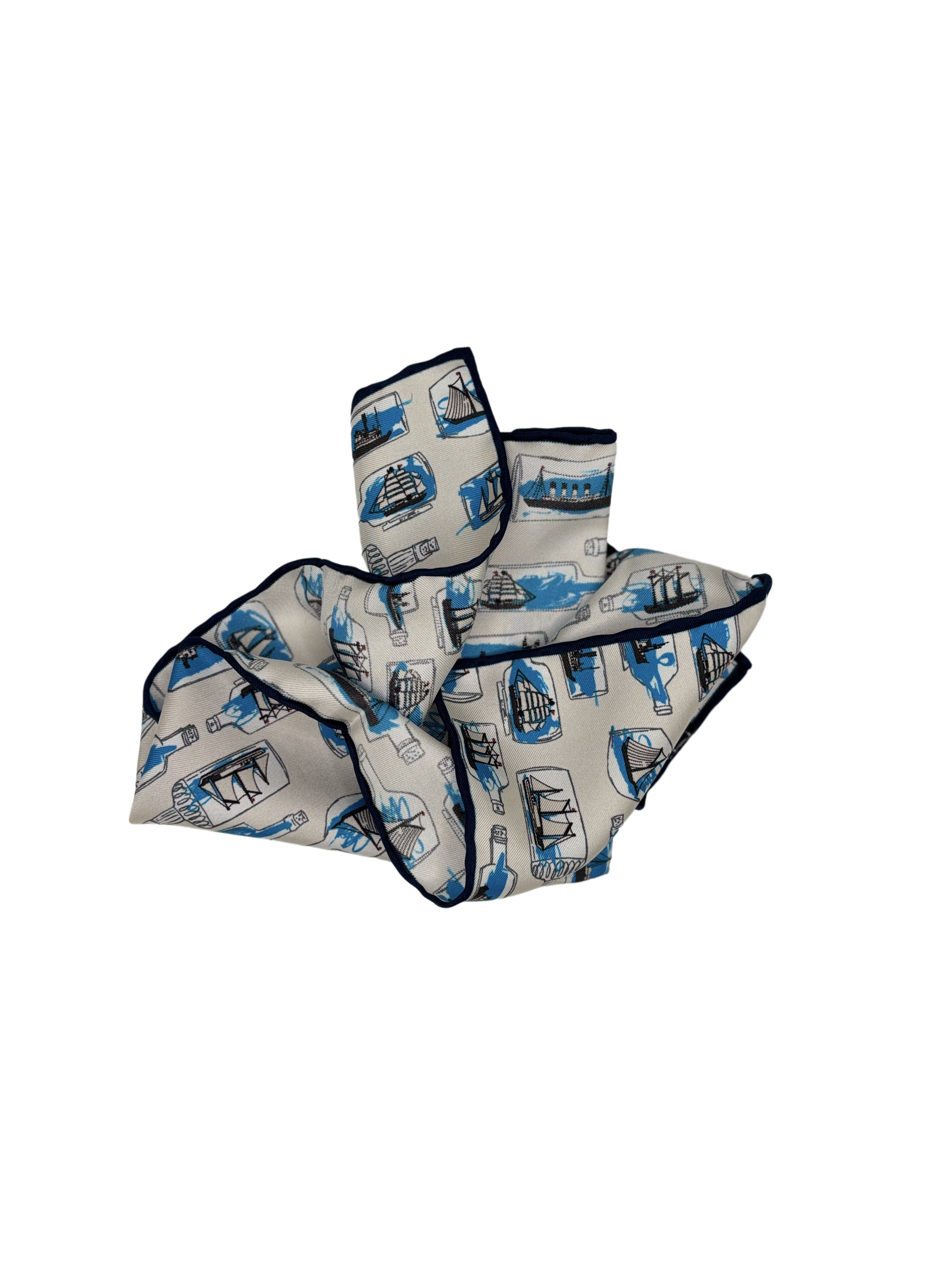 Einstecktuch Flaschenpost