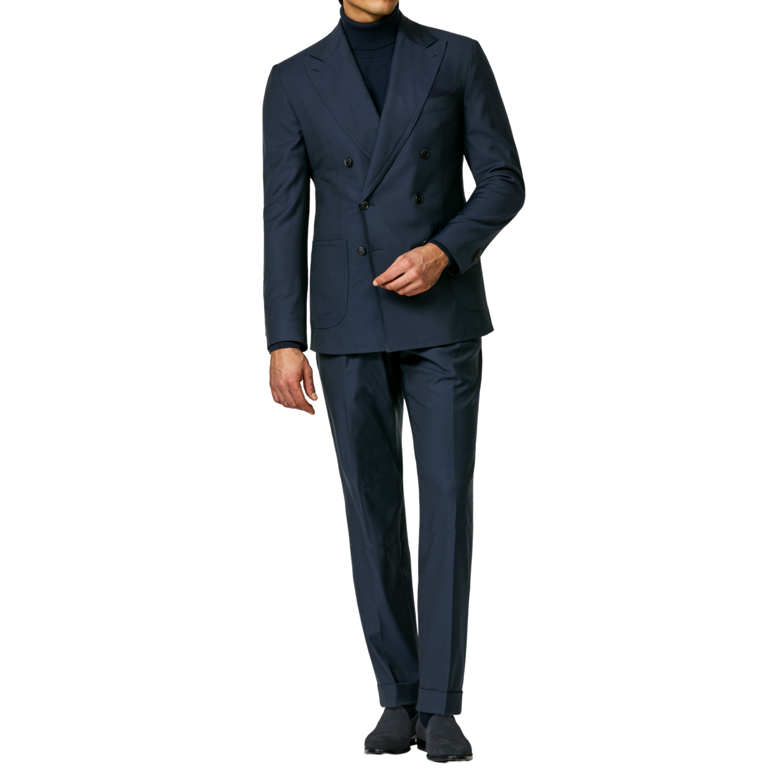 Anzug mit Stretch in Midnight Blue