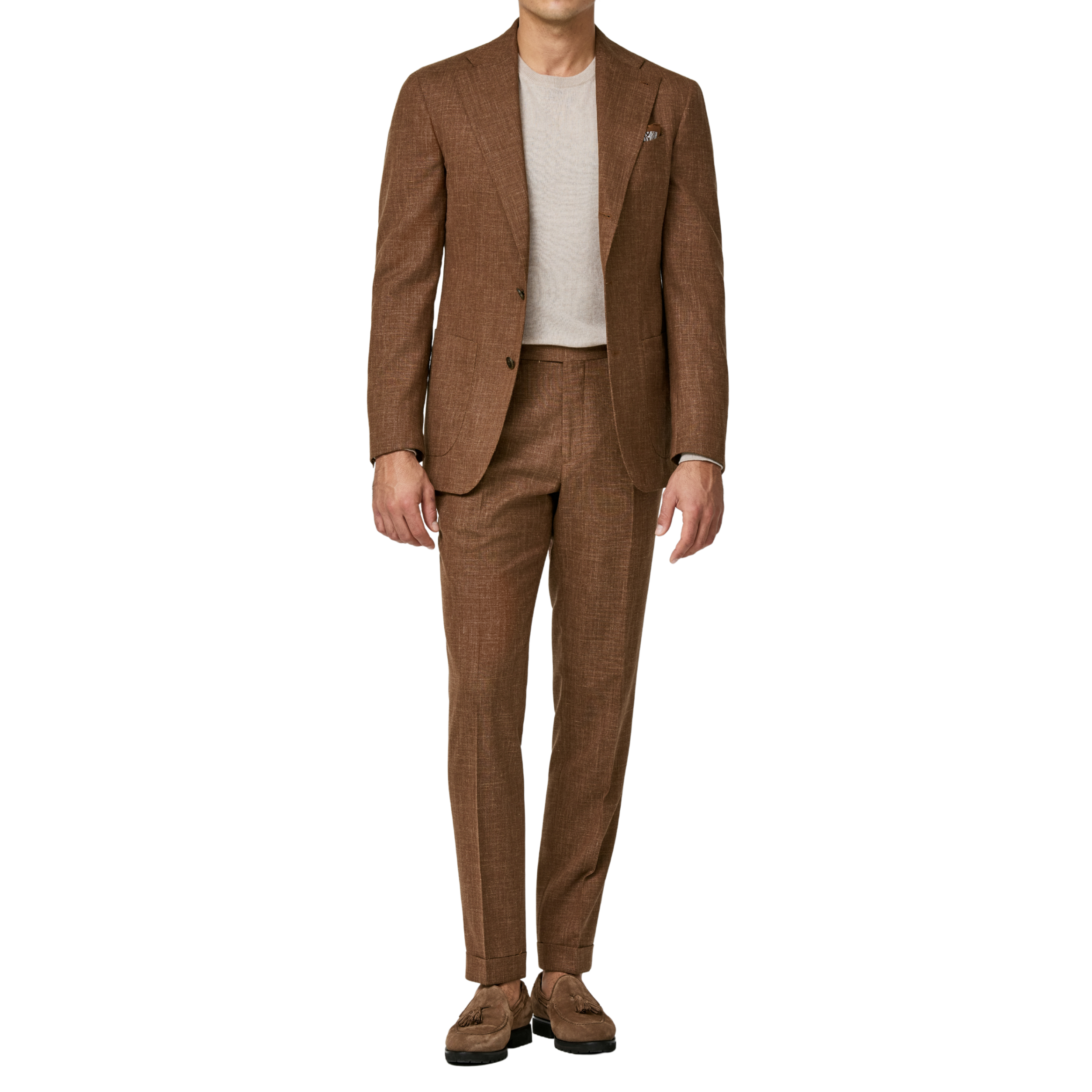 Terracotta Melange Anzug