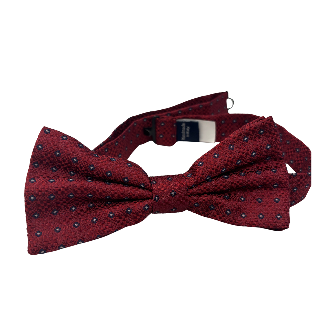 Fliege Bordeaux mit feinem Ornamentmuster