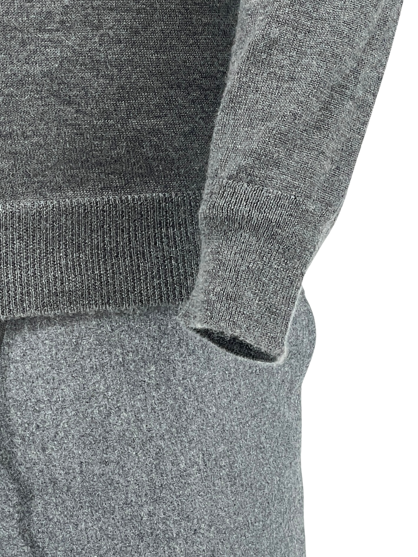Langarm Polo Halfzip aus Kaschmir / Seide