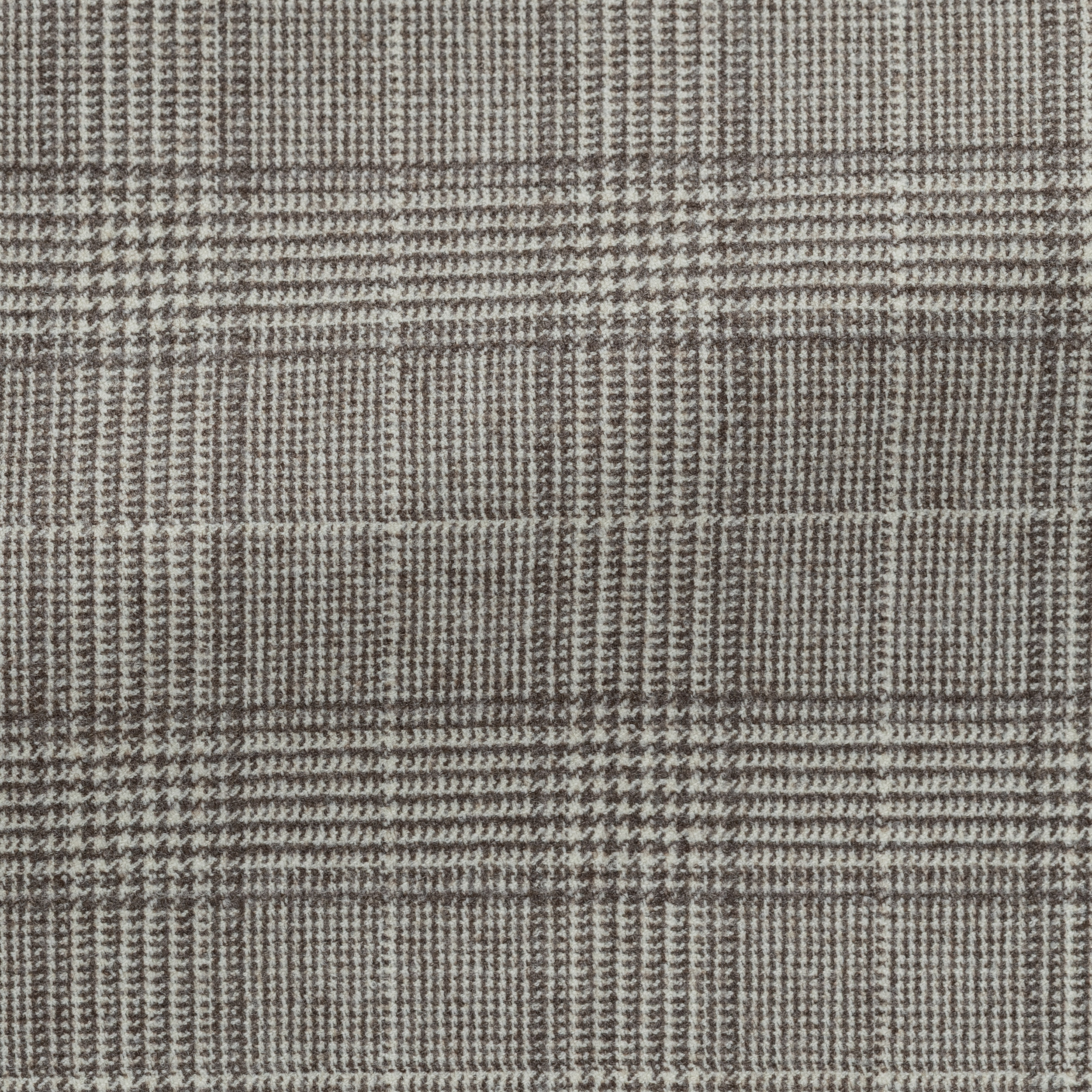 Anzug in ivory-taupe glencheck mit Stretch