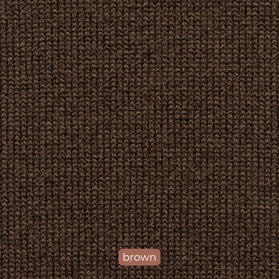 Zopf Strickjacke mit hohem Kragen aus Cashmere