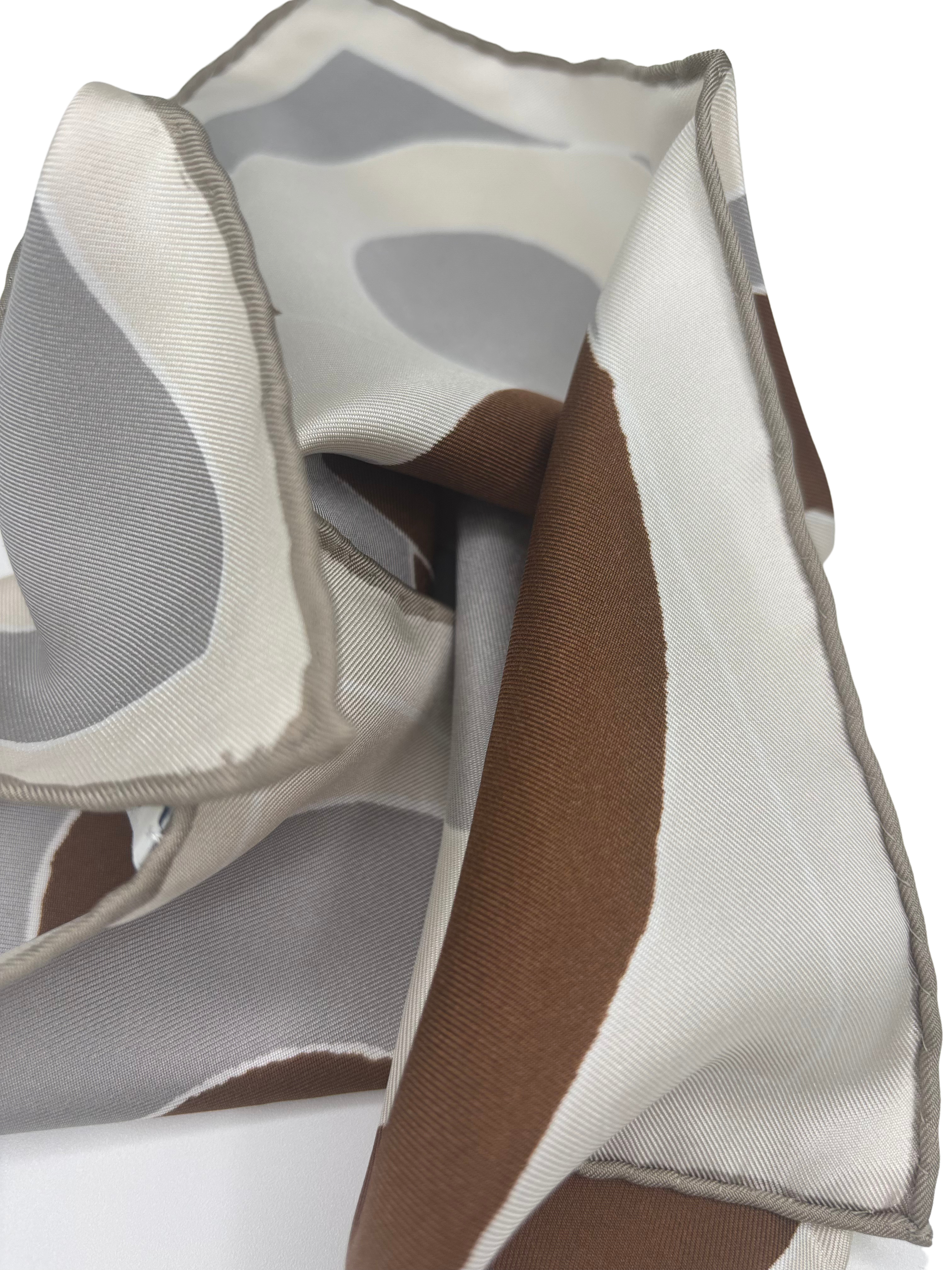 Einstecktuch sand/camel abstrakt