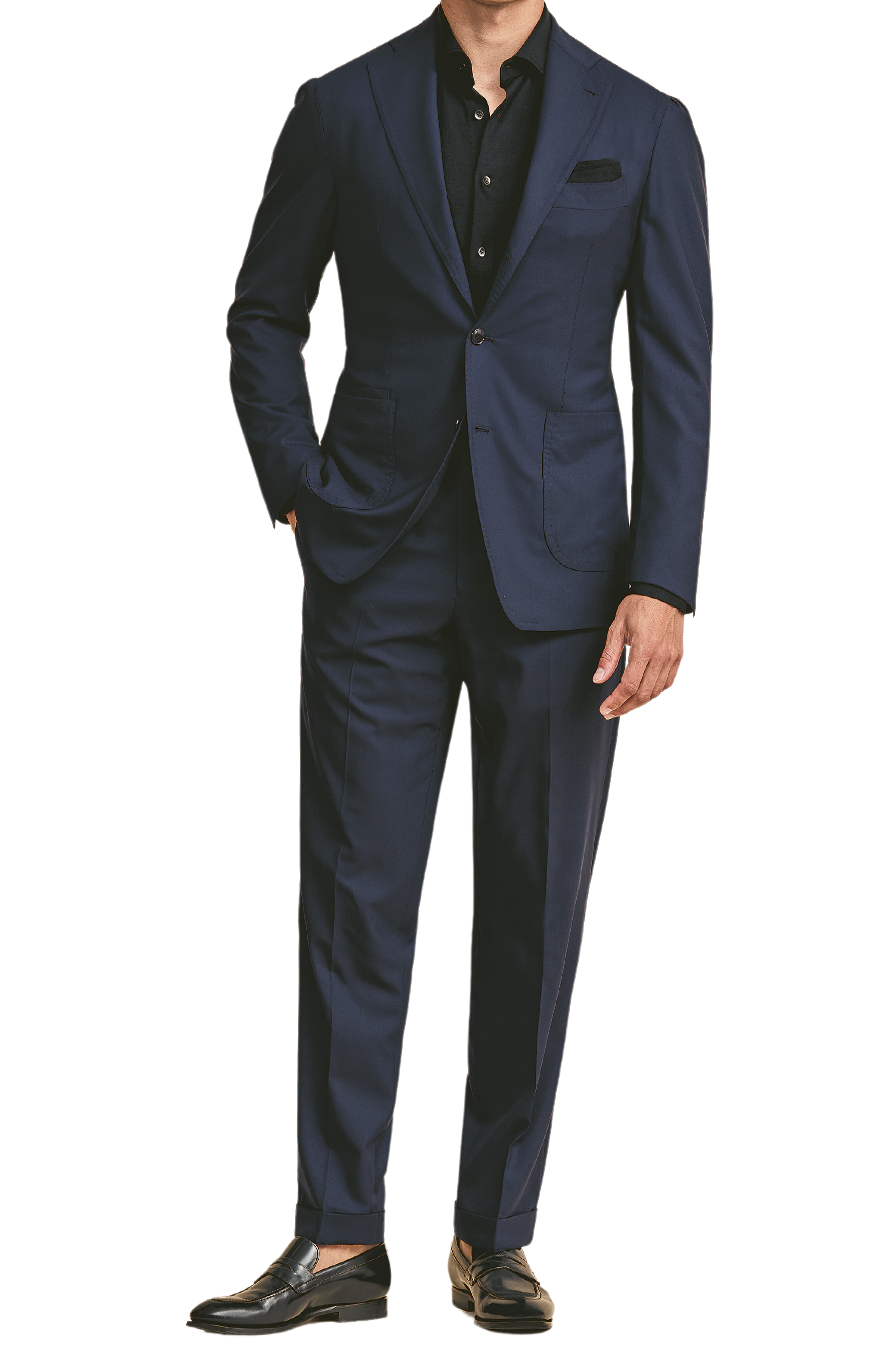 Dunkelblauer Wollanzug von Loro Piana