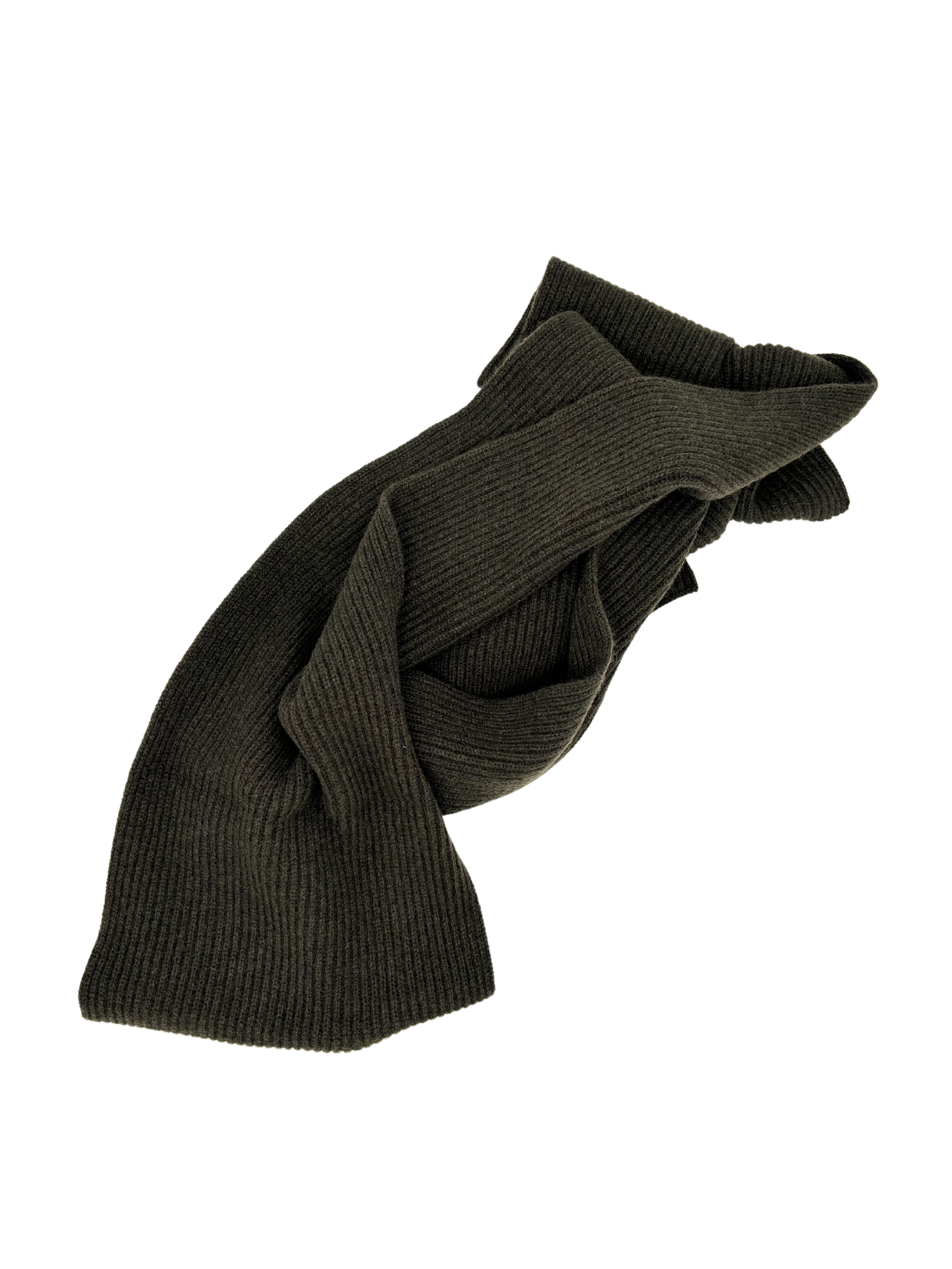 Beanie & Schal cashmere grün