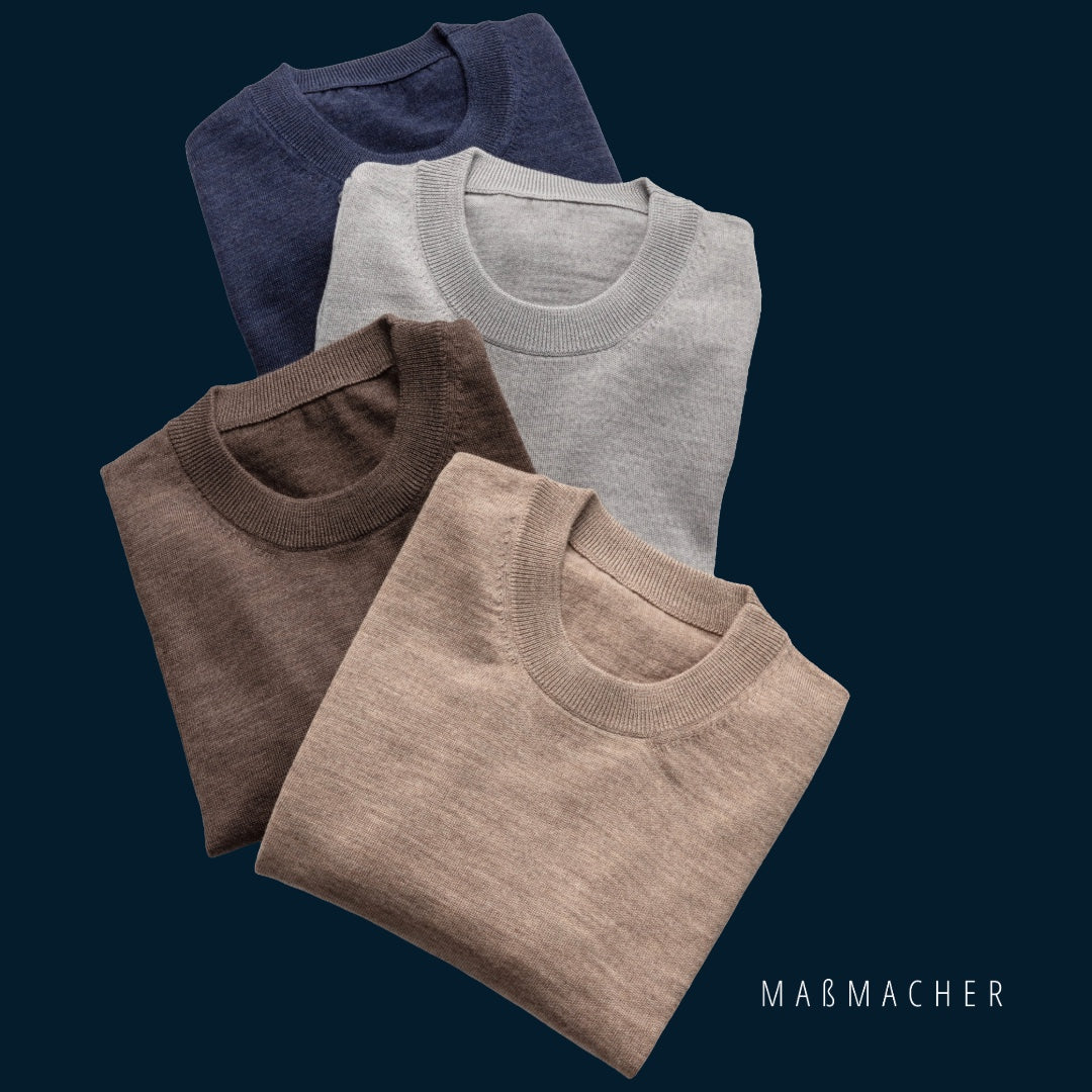 luxuriöse Strickwaren aus feinsten Materialien