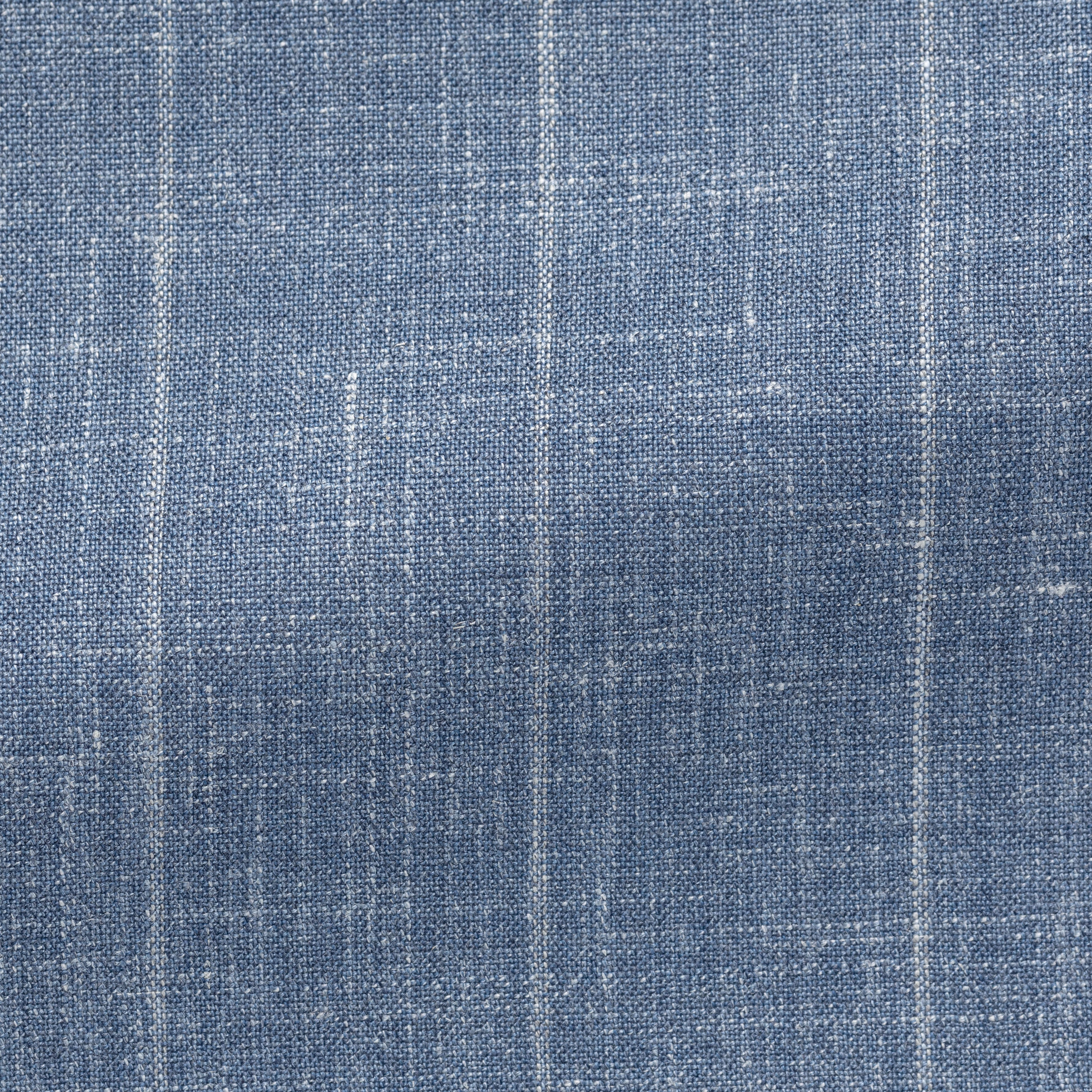 Schieferblauer Anzug aus Woll-Seide-Leinen Stoff mit Streifen von Loro Piana