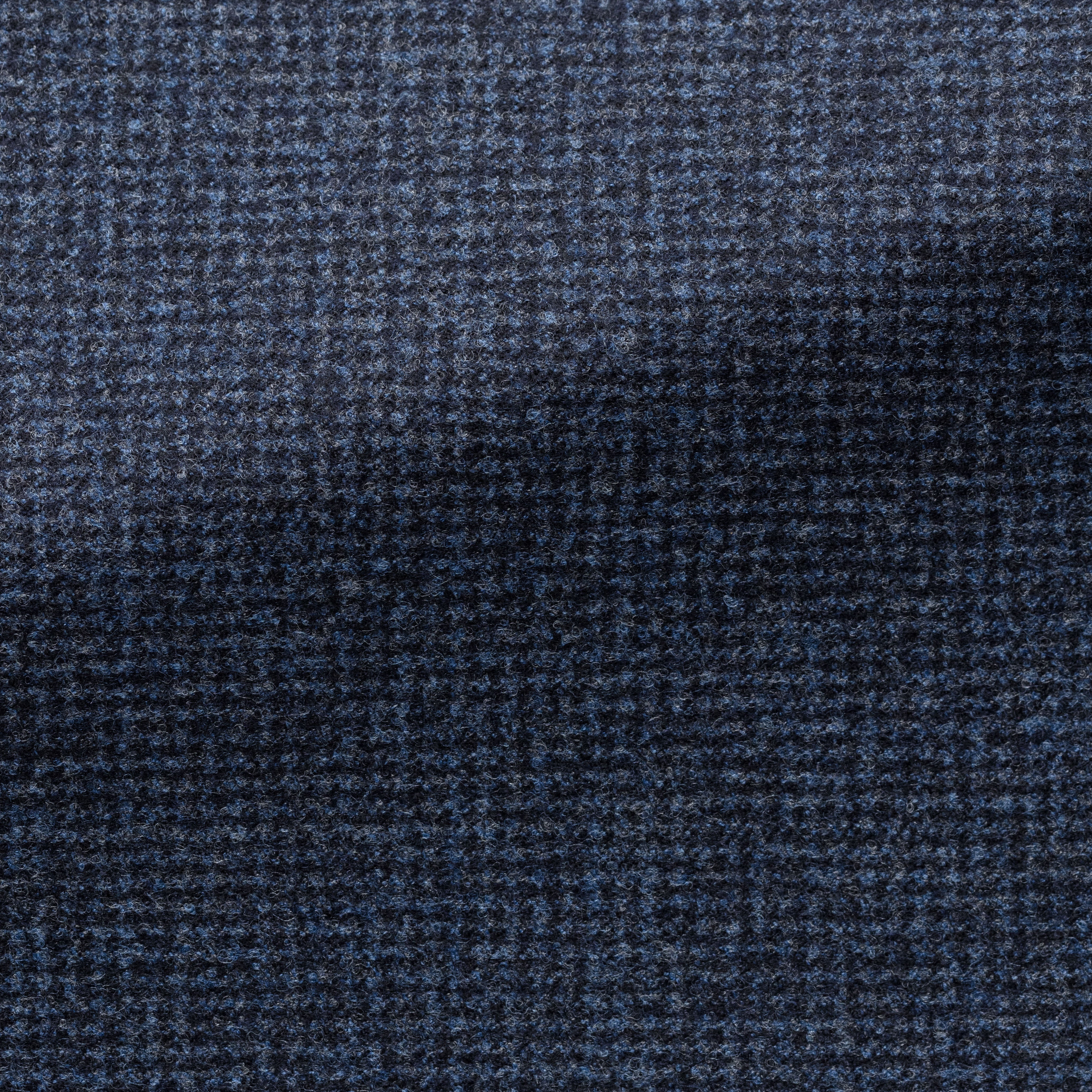 Anzug midnight blue und grauem Micro-Hahnentritt