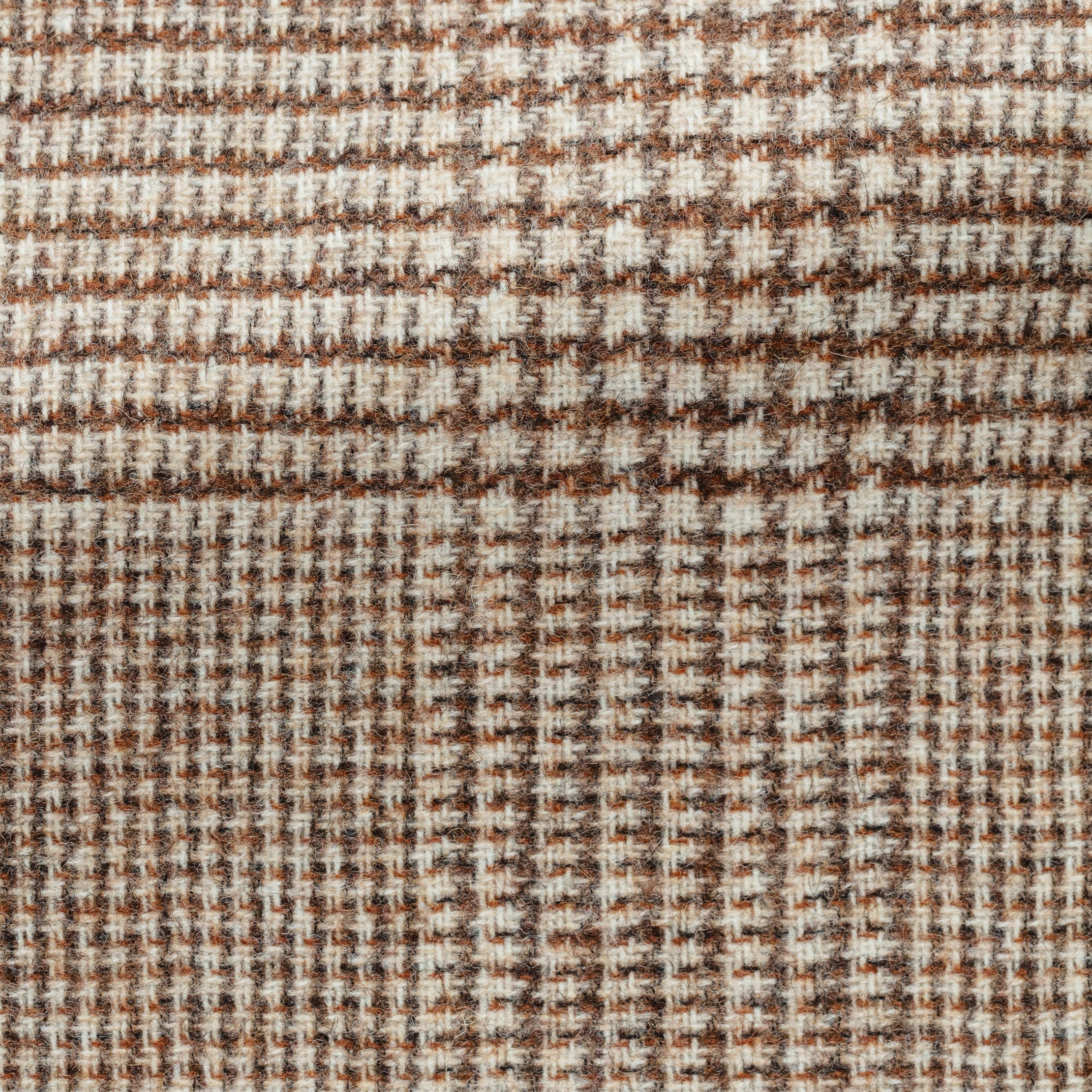 Cremefarbene Shirtjacket mit Braunem Glencheck