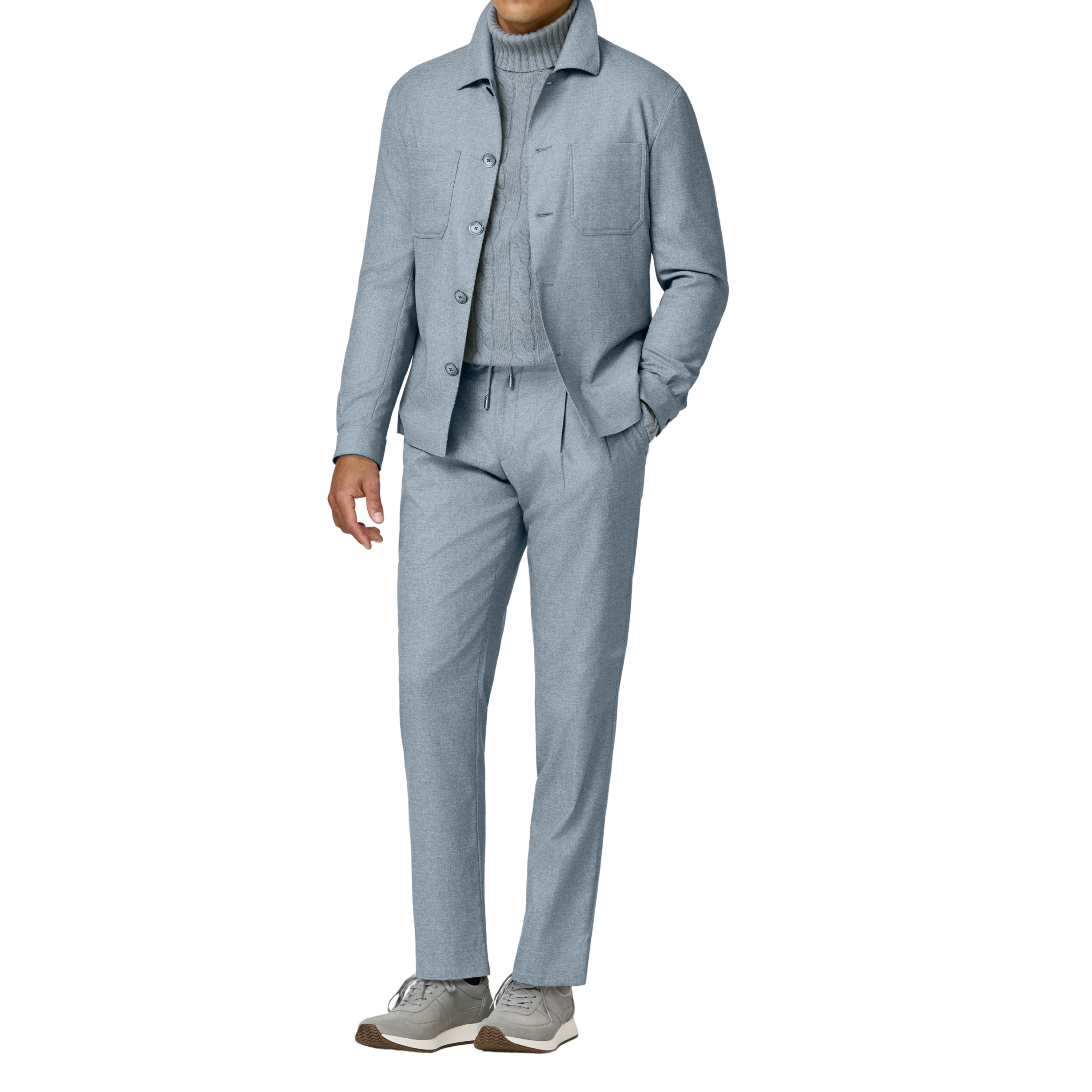 Anzug in I.blue mit stretch