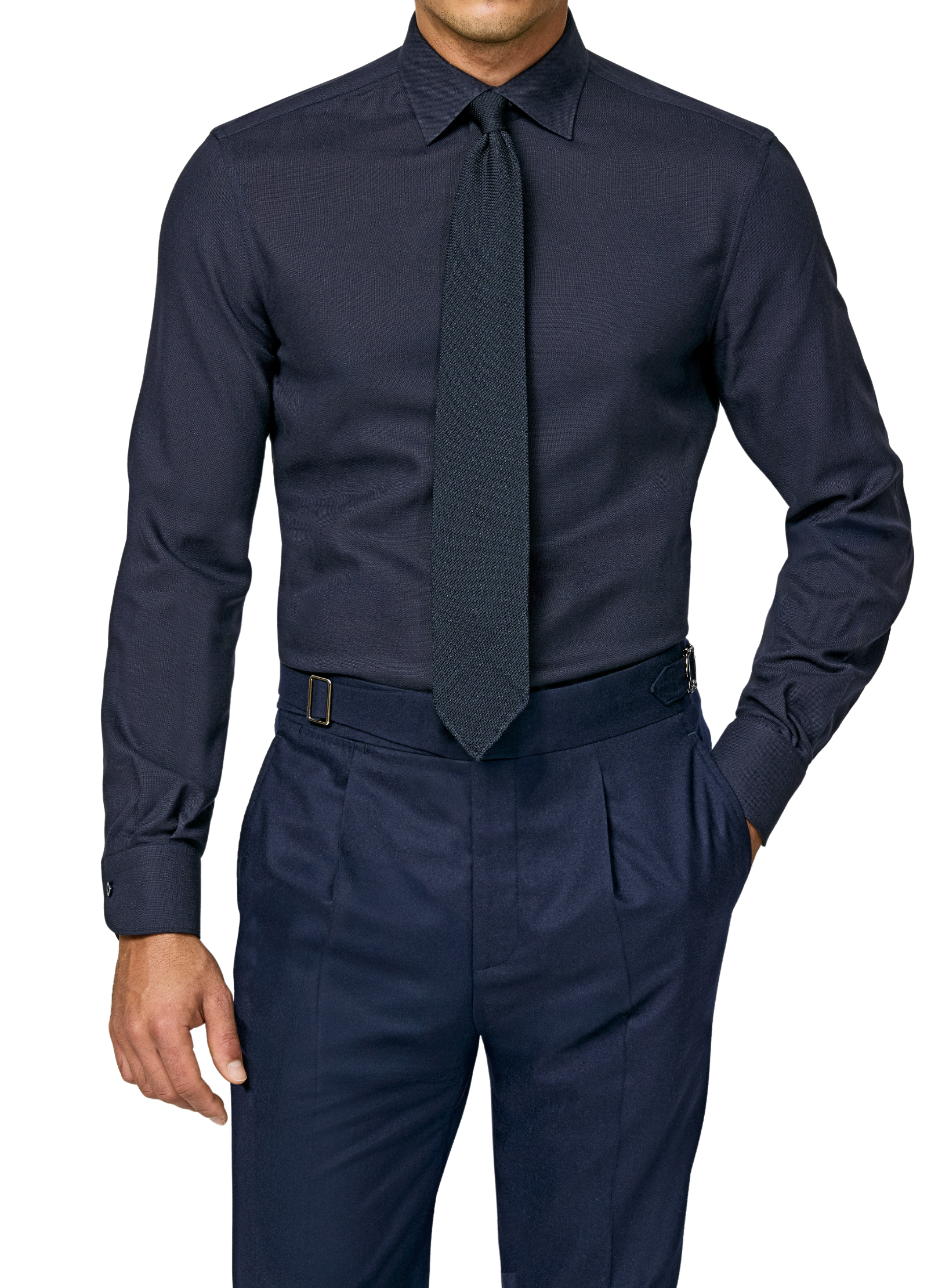 Look: Feines Navy aus Cashmere