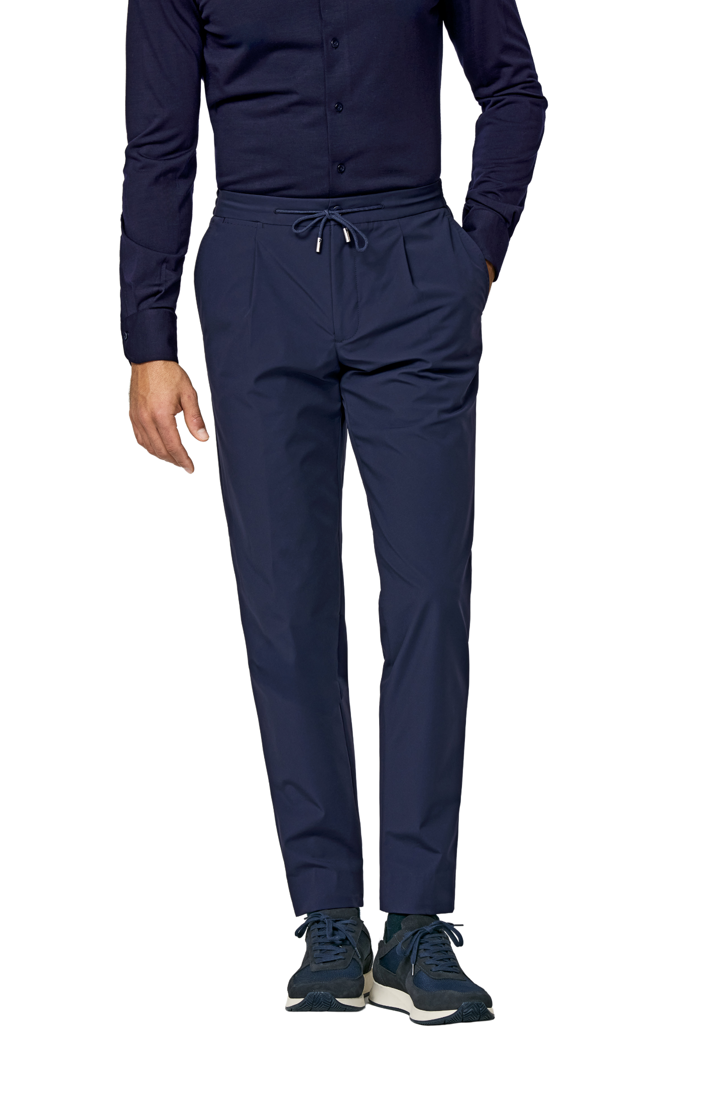 Look: Grau trifft Blau