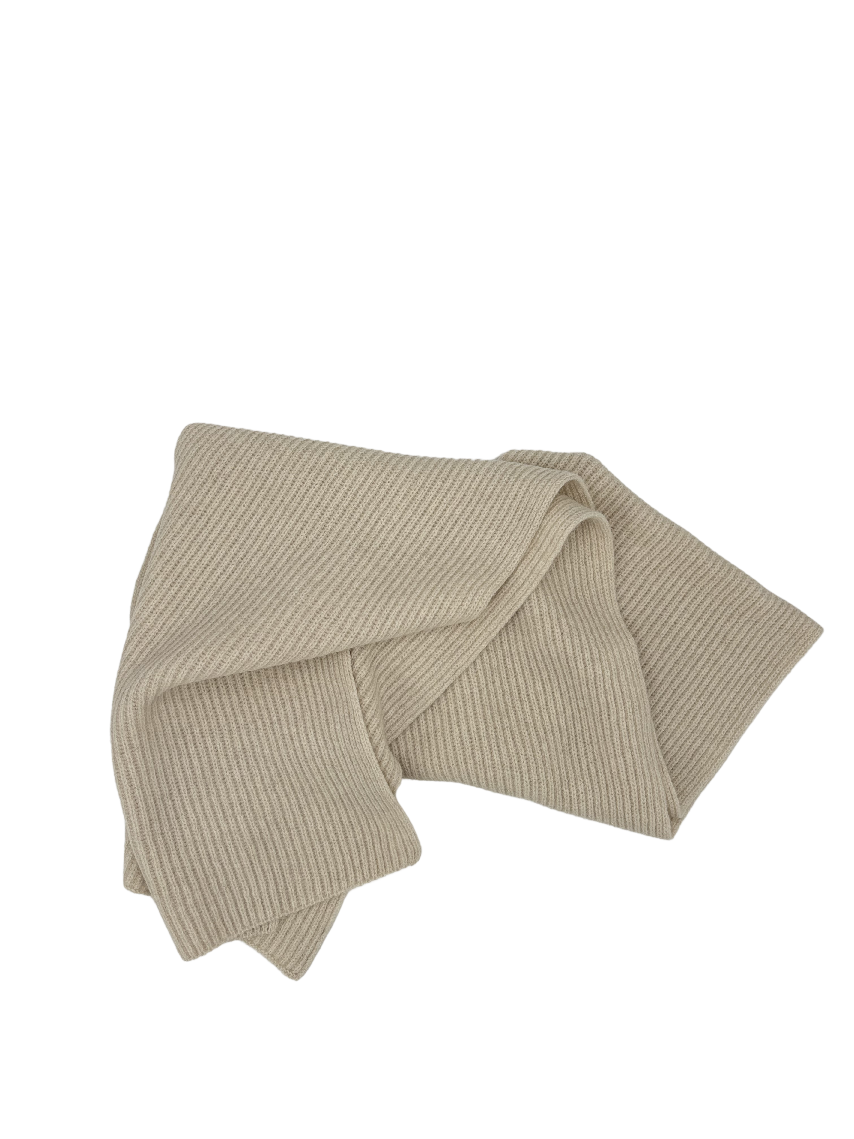 Beanie & Schal Wolle / Cashmere creme