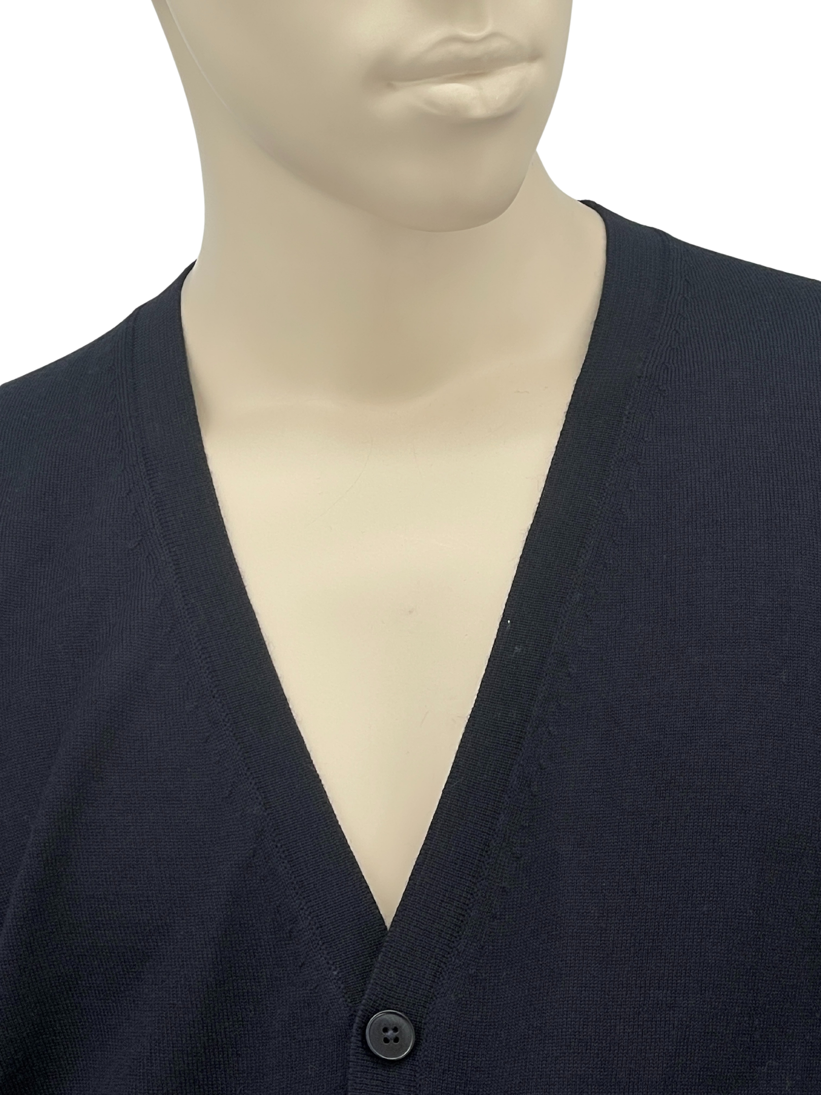 Merino Cardigan in Dunkelblau