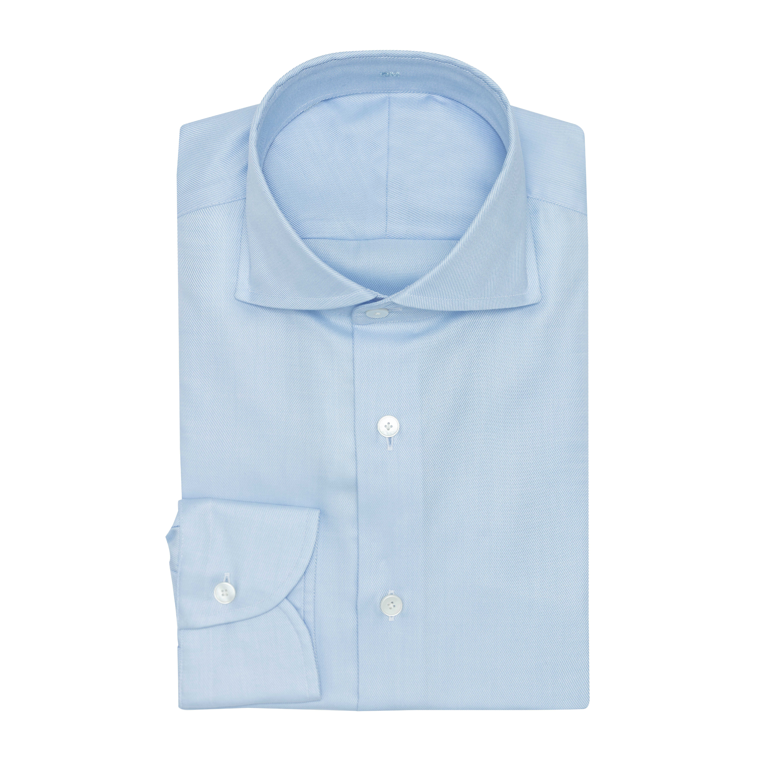 Hemd - hellblau twill handmade