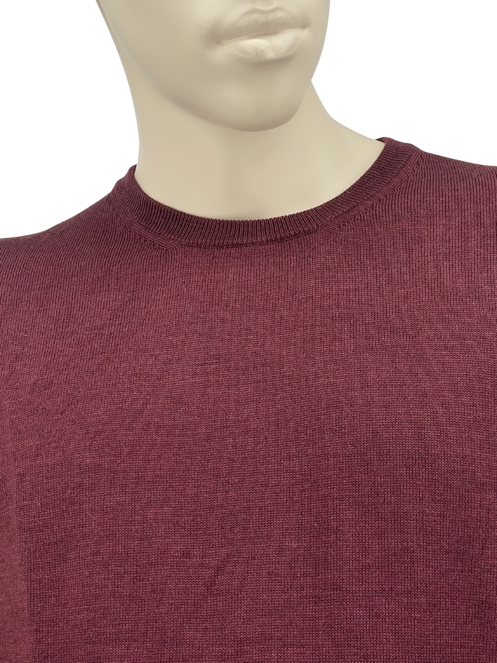 Merino Pullover in Dunkelrot