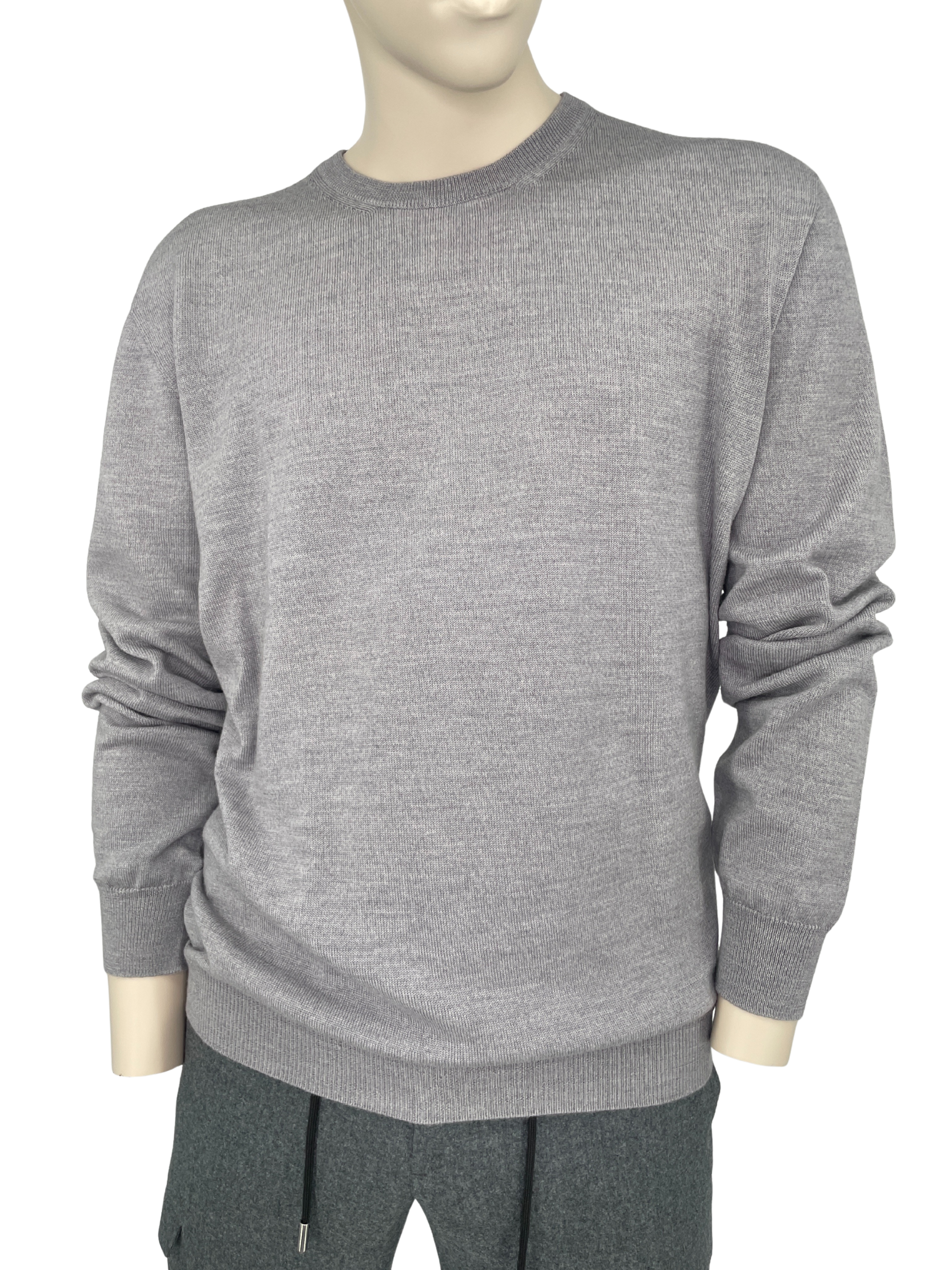 Merino Pullover in Grau