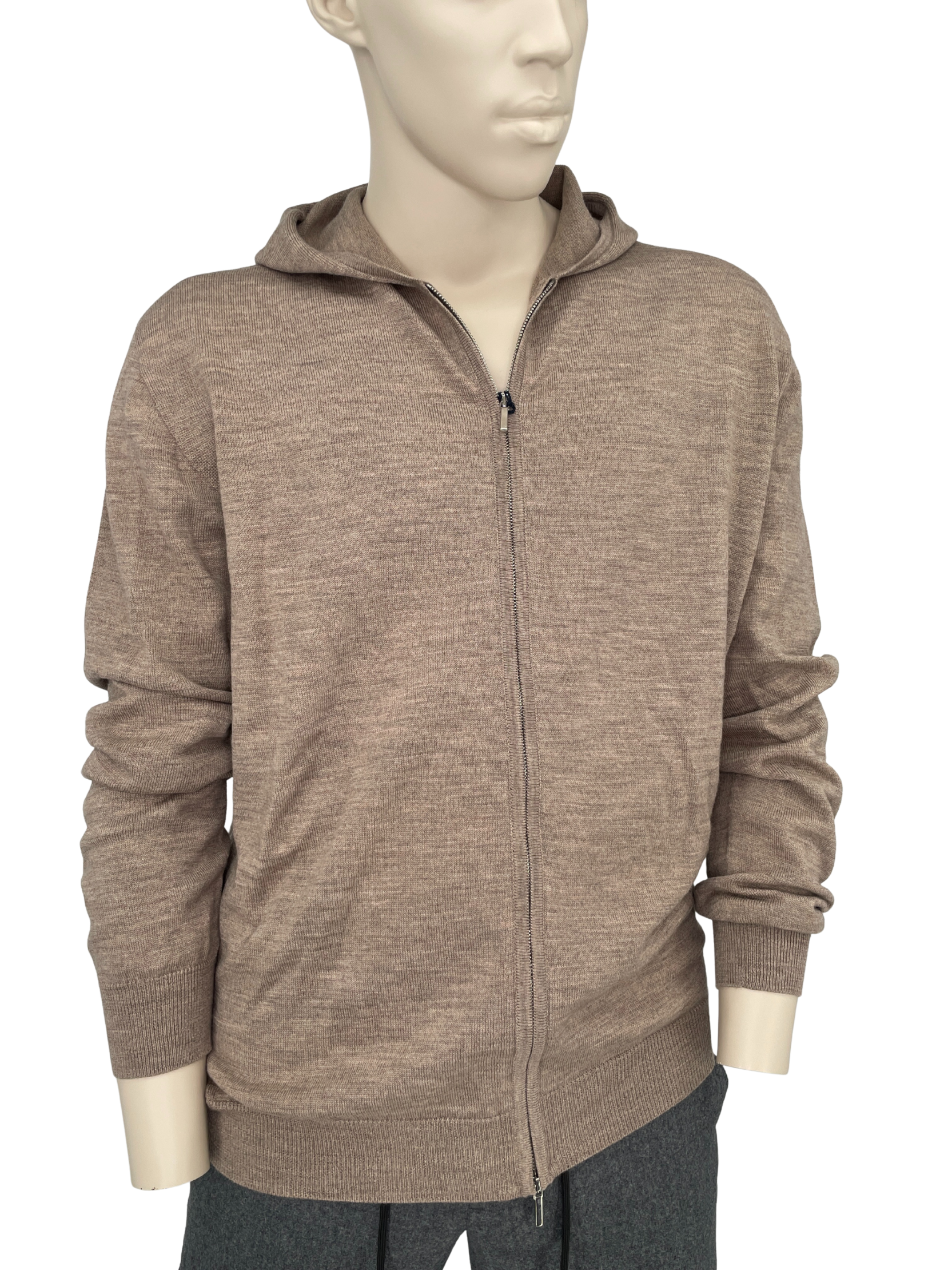 Merino Hoodie in Beige